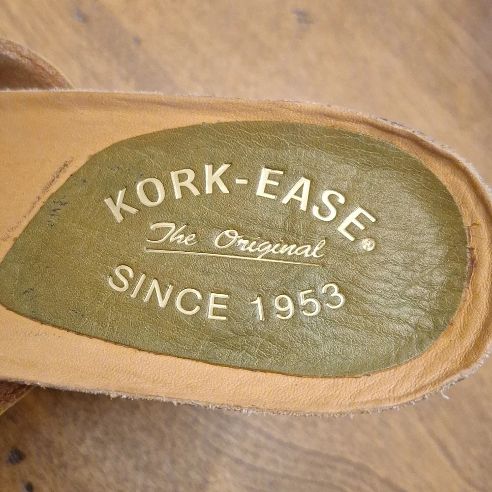 Kork-Ease Green Leather Sandals - Picture 13 of 16
